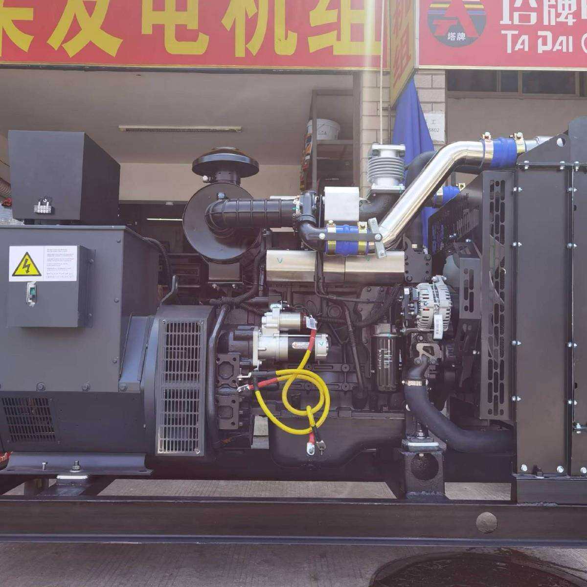 150/200/350/400千瓦发电机现货上柴柴油发电机可加工静音箱车轮