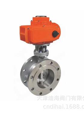 DN50DN100不锈钢防爆电动蝶阀AC220VDN25碳钢防爆电动球阀
