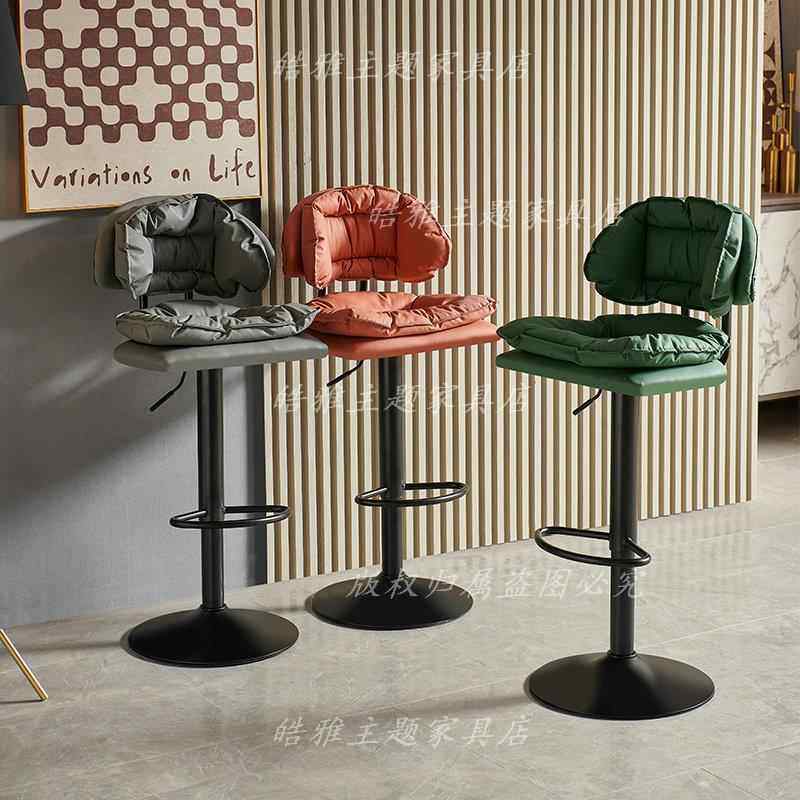 家用高脚椅吧台椅子现代简约酒吧椅高脚凳旋转靠背升降转椅前台椅,住宅家具,家用高脚椅,淘宝优惠券,粉丝福利购,淘宝优惠卷