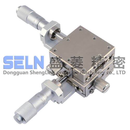 供应新品40*40XY轴LBY40-C直线滚珠型轴承钢手动微调架位移平台