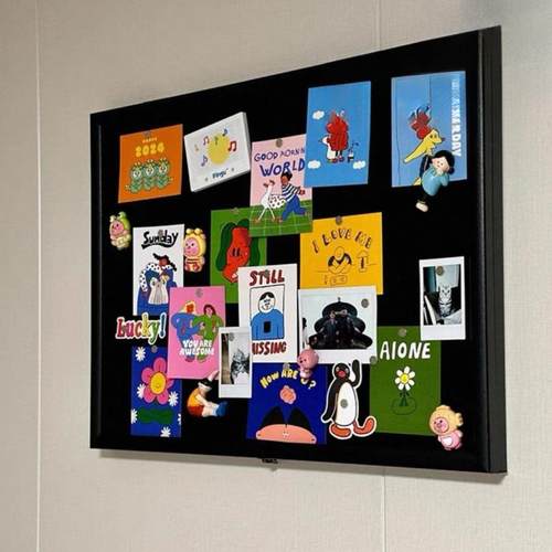 磁吸黑板电打箱遮丑配电箱遮装饰FVY画免孔表新款冰箱挡贴展示板