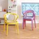 餐椅家用加厚靠背塑料透明椅子现代简约休闲椅餐厅餐桌椅备用椅子