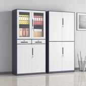 钢制办公室件柜铁证皮柜子储物柜档案文柜料柜凭资柜带锁收XH 101