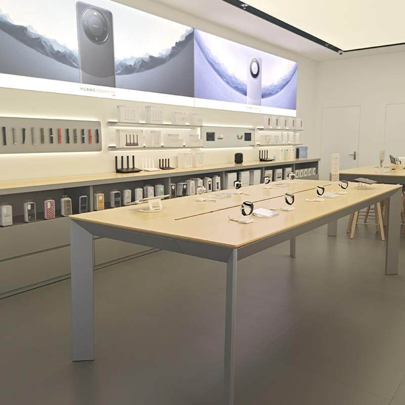 华为荣耀3.6体验台电脑展示桌手机防盗器智慧屏3.7收银柜台配件柜