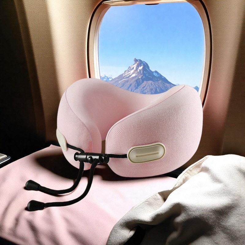 记忆棉u型枕可收纳侧睡形枕颈旅行飞机枕头午睡颈椎脖子护颈