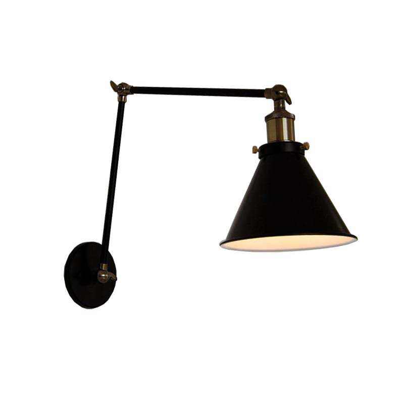 壁灯RH 个性双节床头机械手臂LOFT壁灯 餐厅客厅单臂双臂玻璃壁灯