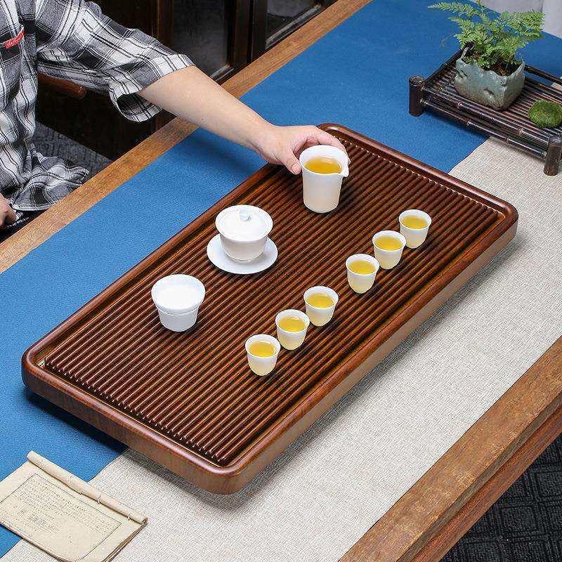 中式雅韵国风楠竹茶盘黄君意茶盘随缘茶盘