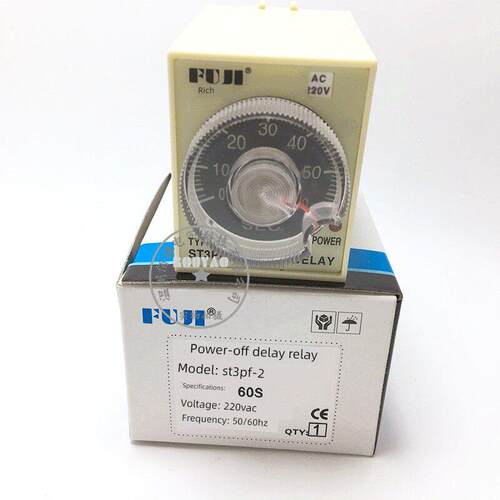 富继ST3PF-2 ST3PF2断电两组延时时间继电器24V 110V 220V 现货