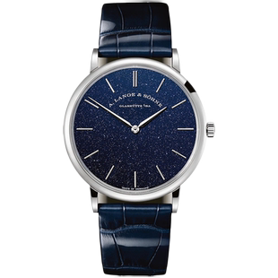 盒证[9.8新]朗格SAXONIA系列18k白金手动机械手表男205.086