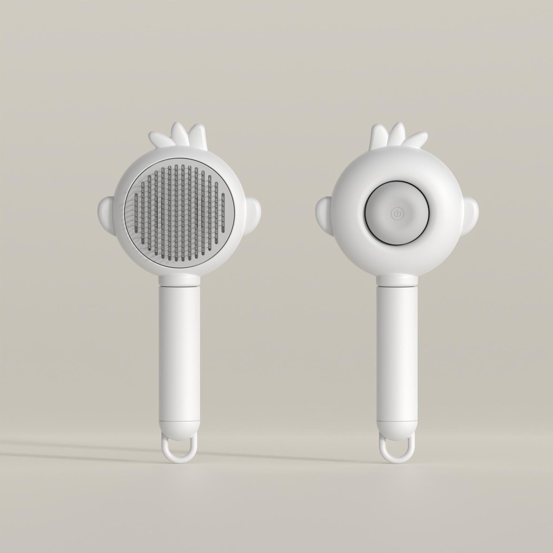 毛去浮不锈钢可爱耳朵宠物排梳