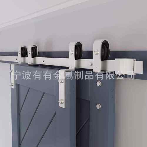 ORB油擦青铜滑动bypass谷仓门室内门拉丝古董青铜滚轮套件