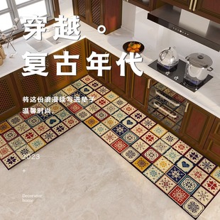 厨房地垫硅藻泥长条吸水防油脚垫防滑可擦免洗家用地毯耐脏垫子
