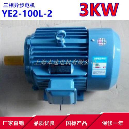 YE3系列马达三相异步电动机YE3-100L-2 3KW 2极三相异步电机