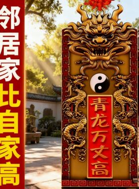青龙高万丈镇室外隐藏款室内解邻居比我高解门对门摆件