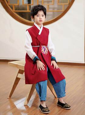 男童韩服演出服装朝鲜族传统古装儿童小学生少数民族活动表演服
