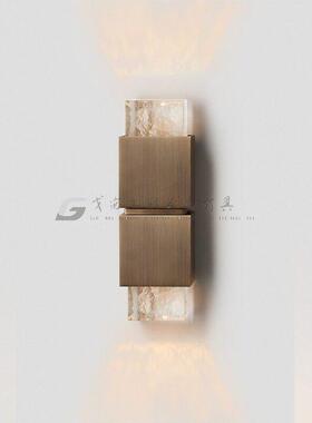中山工厂直销复古DOWN WALL SCONCE中古风意式极简玻璃亚克力壁灯