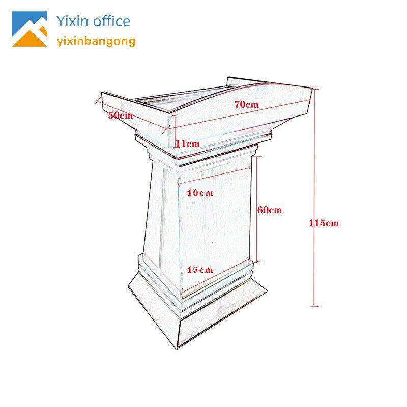 讲话台桌前迎宾接待台发言台演讲台实木高端主持台酒店婚庆咨客台