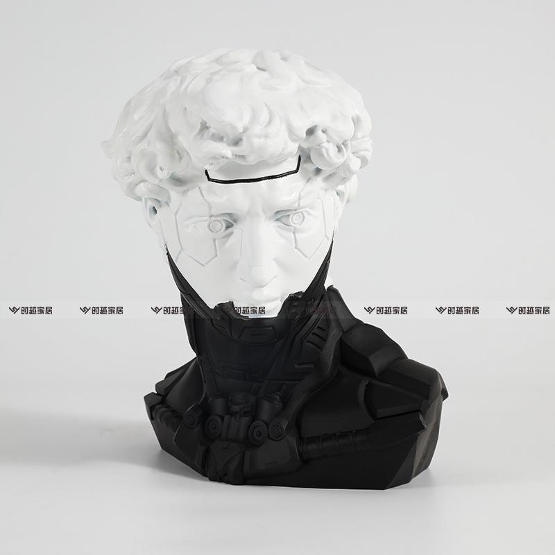 赛博朋克艺术件客摆厅装桌面玄关轻奢软装设计ENM师板房样软饰品