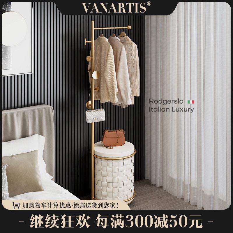 意式脏衣篮篓可移动衣帽架客厅家用衣服收纳筐卧室衣架落地挂衣架
