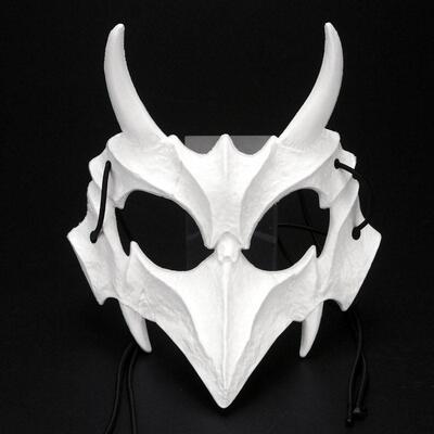 Halloween Carnival Party Mask Anime Dragon God Skeleton Half