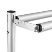 新款 6m可伸缩双层背景架纱幔架帷幕架花墙架子婚庆铝合金展示架