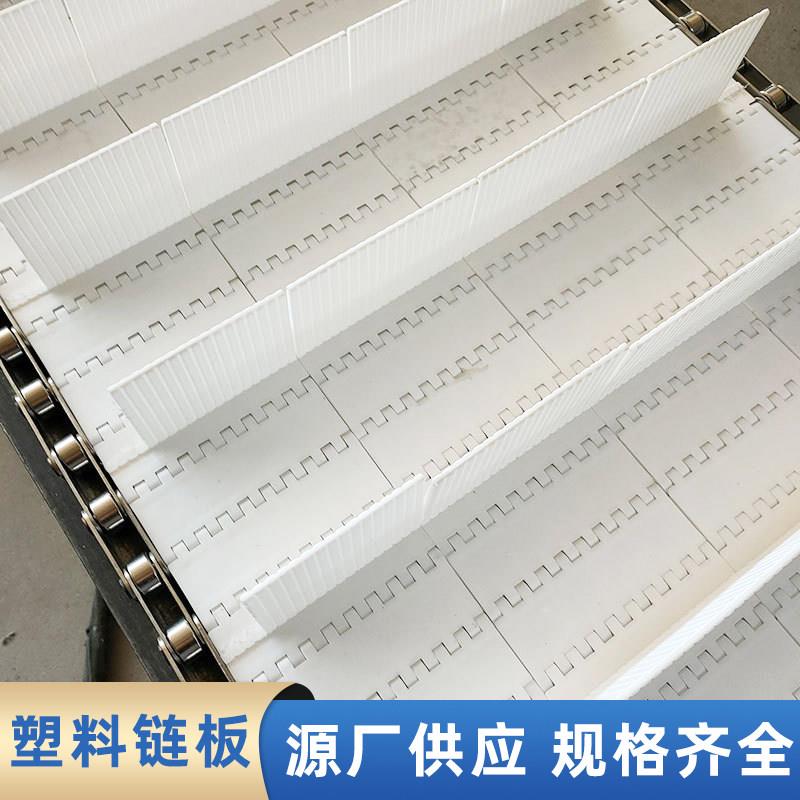 塑料链板输送带耐高温pp食品清洗流水线洗碗机定制PVC挡板传送带