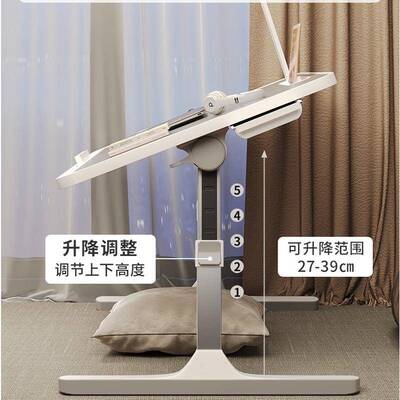 带台灯桌子可折叠升床上书桌学生写字降窗卧KPB室宿舍小床飘上电