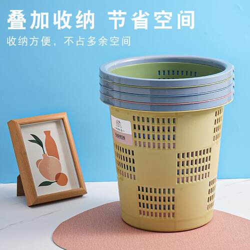 Open-top minimalist toilet paper waste bin, household hollow