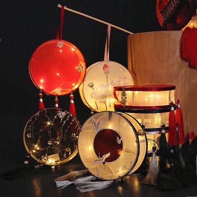 灯笼国风复古风宫廷宫灯手提发光花灯拍照跳舞蹈道具成品乙巳蛇年