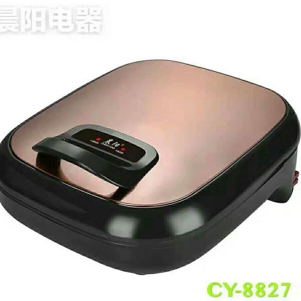 家用自动断电不锈钢悬浮式电饼铛 加深方型38cm适用商用