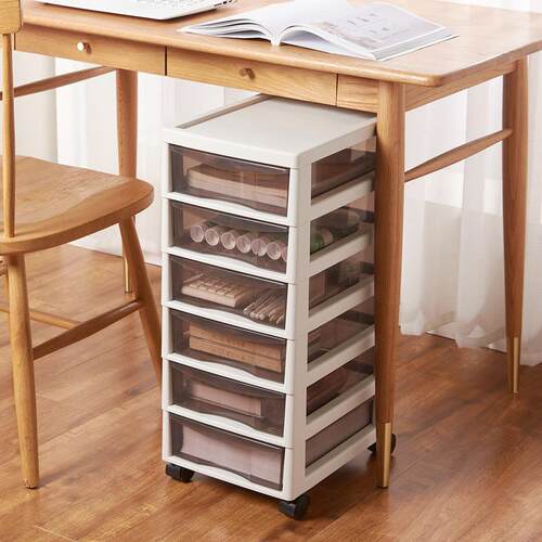 塑料办文件柜TB-59621抽桌屉式收纳盒公面桌下收纳柜资料置物带架