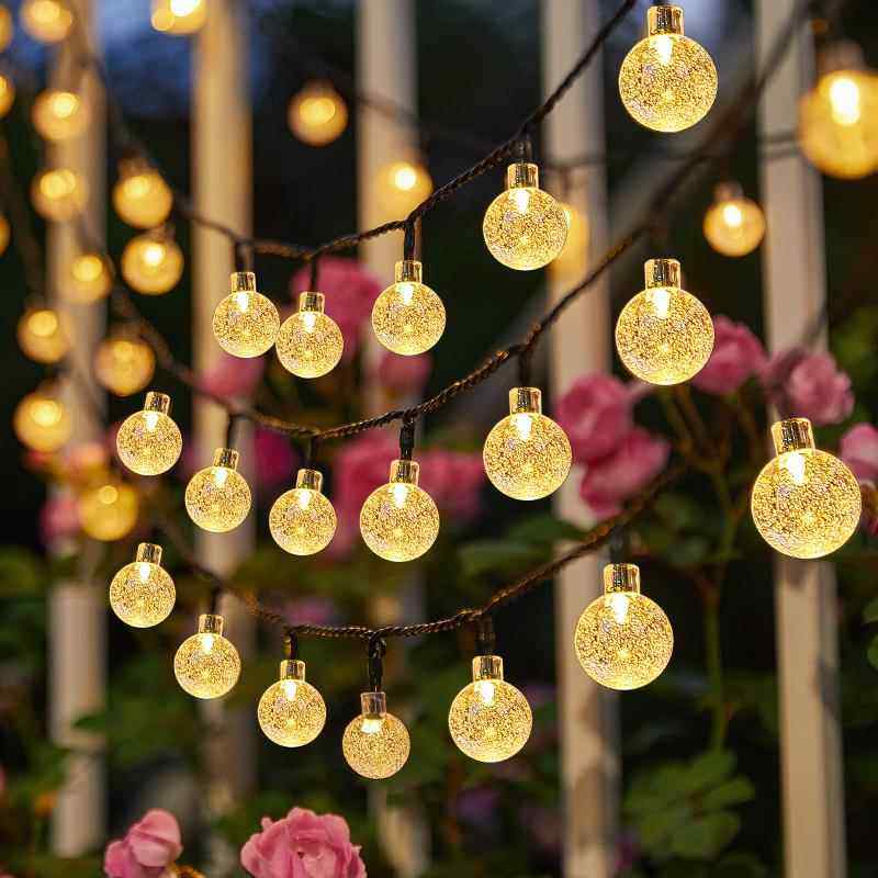 LED太阳能户外防水气泡球灯串露营景观树灯庭院圣诞装饰氛围灯带,节庆用品/礼品,装饰灯,淘宝优惠券,粉丝福利购,淘宝优惠卷