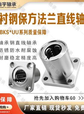 E-LBKS8 10 12 16 20 25 30UU 单衬方法兰钢保型 直线轴承