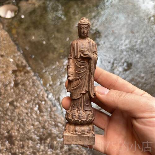 正品越南沉木雕佛大日如迦来祖 摆件 释摩尼佛香像红木工艺品居家