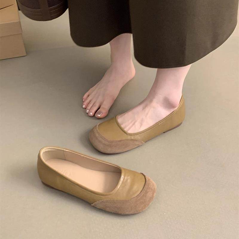 春季圆头浅口单鞋女2026新款平底一脚蹬休闲豆豆鞋子玛丽珍0117z,女鞋,浅口单鞋,淘宝优惠券,粉丝福利购,淘宝优惠卷