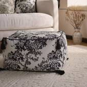 法无品牌 团黑客白复古墩子杨风梅树坐墩厅懒人沙发脚垫蒲地垫 式