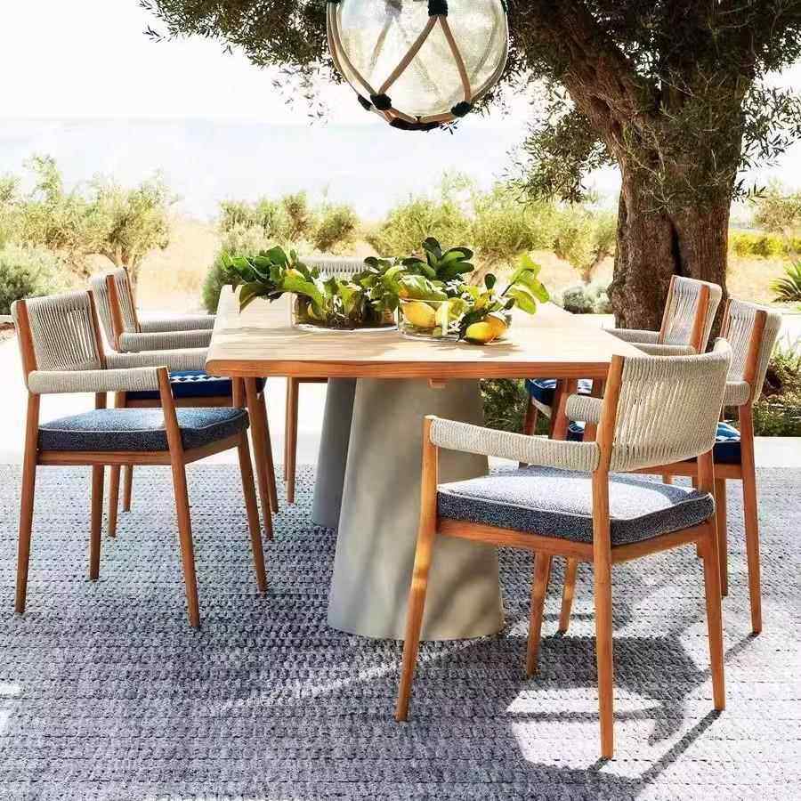 266端户外高桌椅柚木庭院天别墅花阳光露房东南亚园风格实木室外,住宅家具,桌椅套件,淘宝优惠券,粉丝福利购,淘宝优惠卷