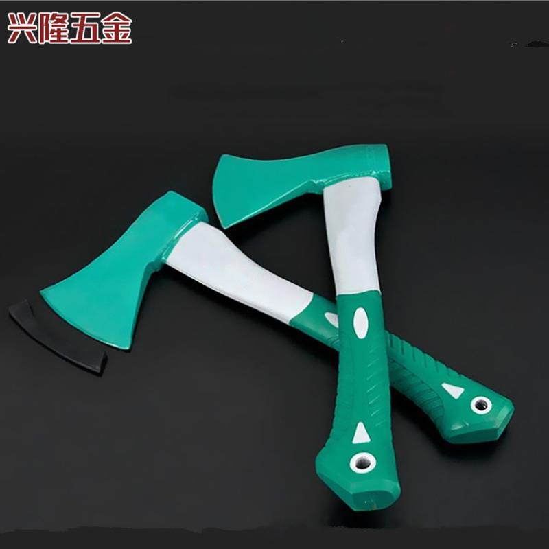 木柄包斧VTS子户露野营开山外斧营不锈钢伐木塑斧