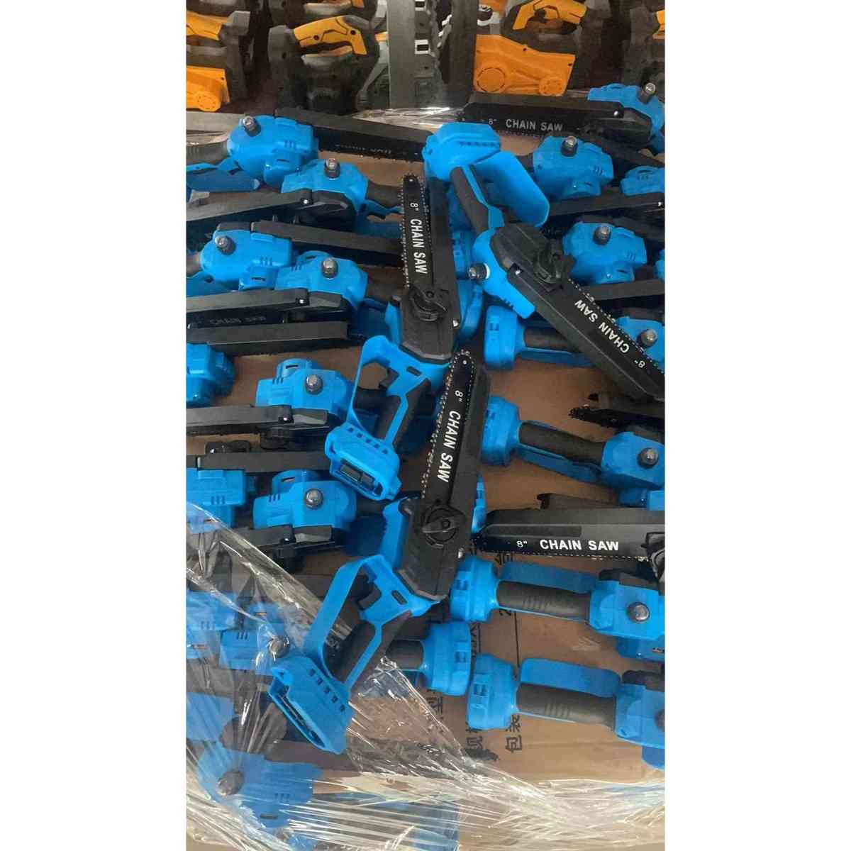 新款充电式无刷8寸电链锯小型电动锯木工单手电锯园林伐木 迷你电