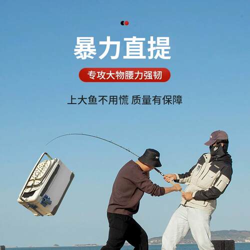 新款直销路亚竿XXH重雷雷强竿2.1 2.4雷强杆碳素路亚杆直柄枪柄黑