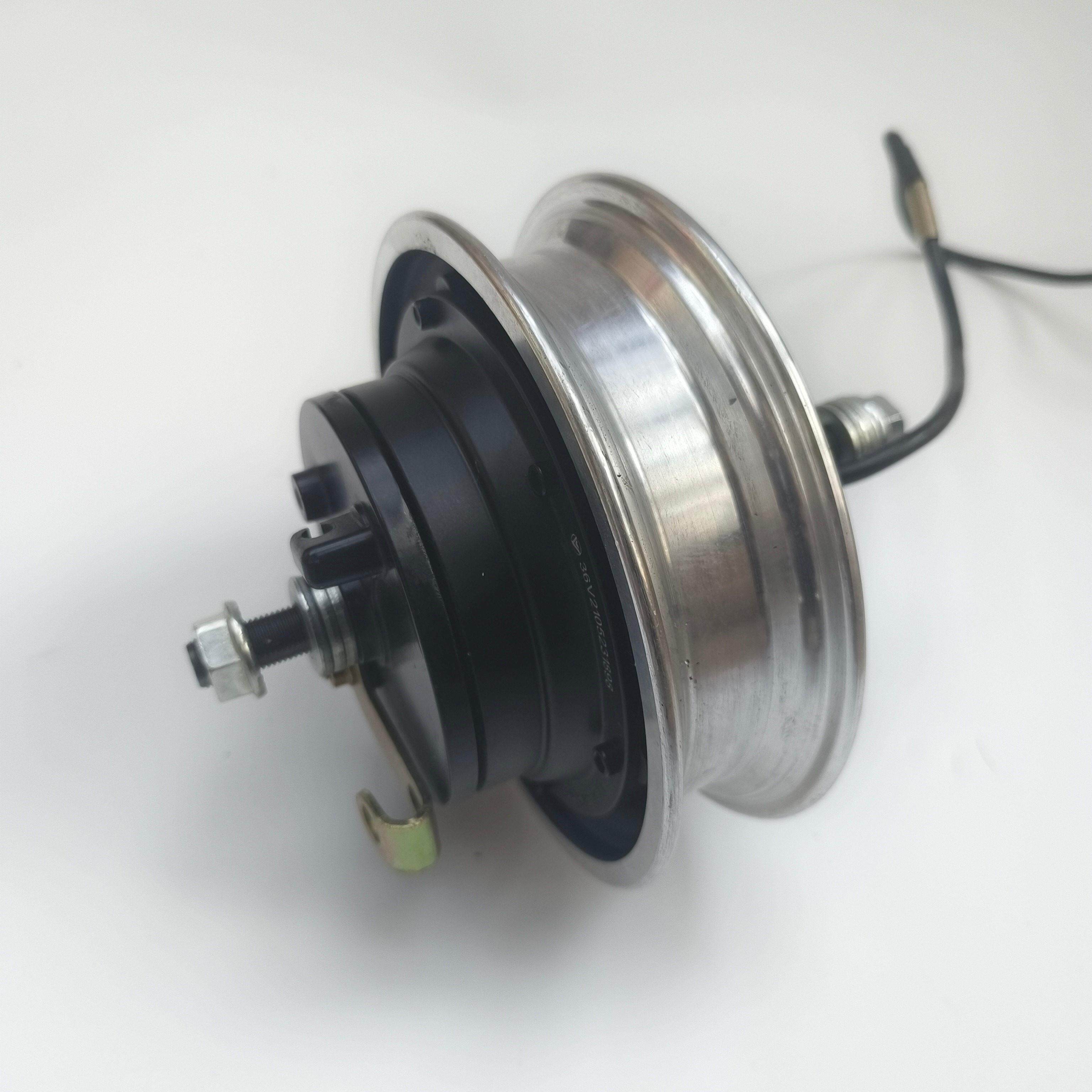 小哈雷10寸无刷轮毂电机24V36V48V350W500W电动滑板车鼓煞电机