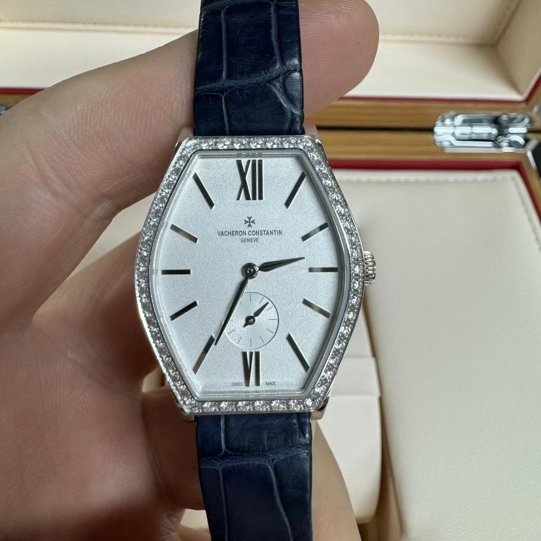 98新江诗丹顿马耳他18k白金镶钻81515/000G-9891手动机械手表女