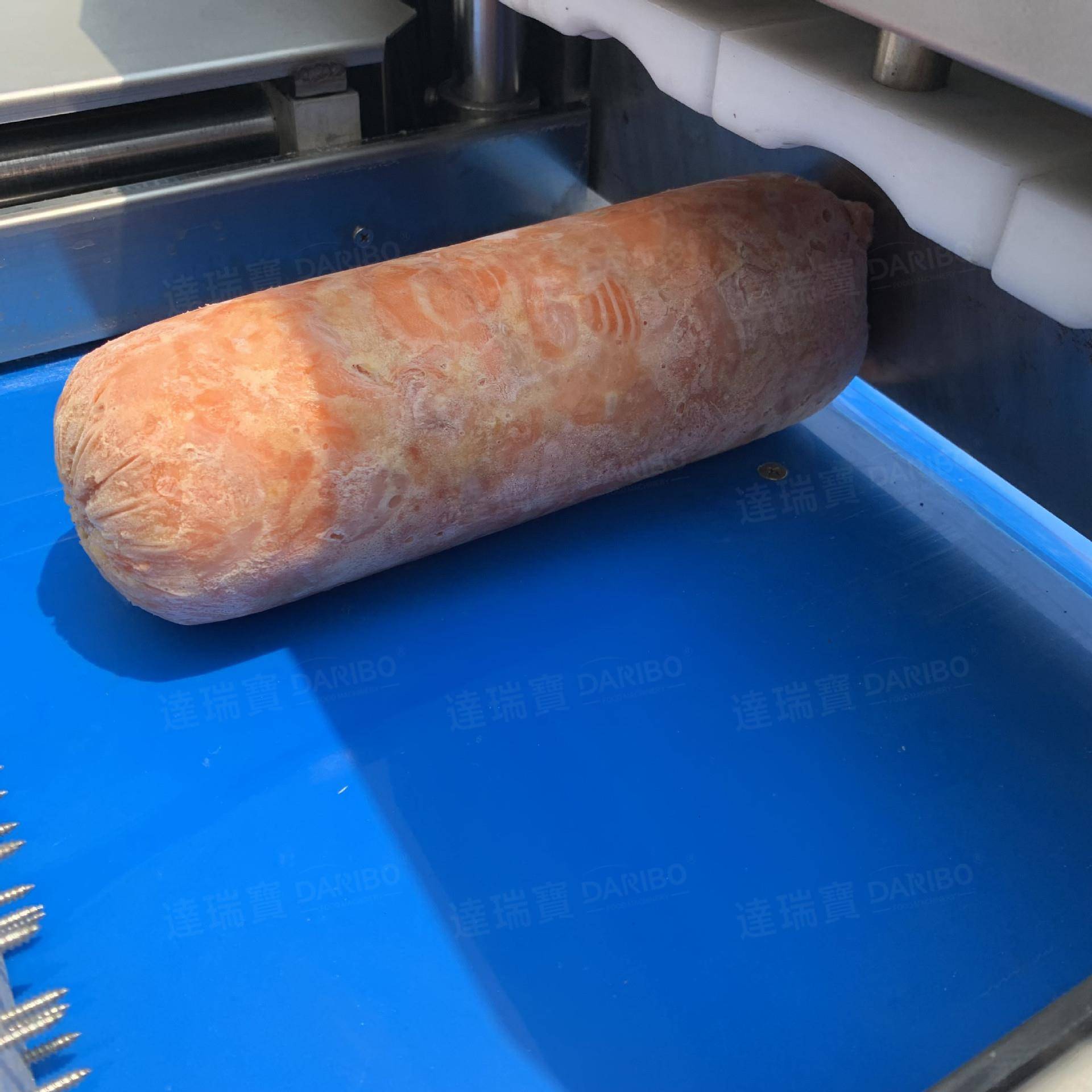 *冻板鱿鱼切条切粒机 电动刨羊肉卷机培根薄片机 海螺肉切薄片机