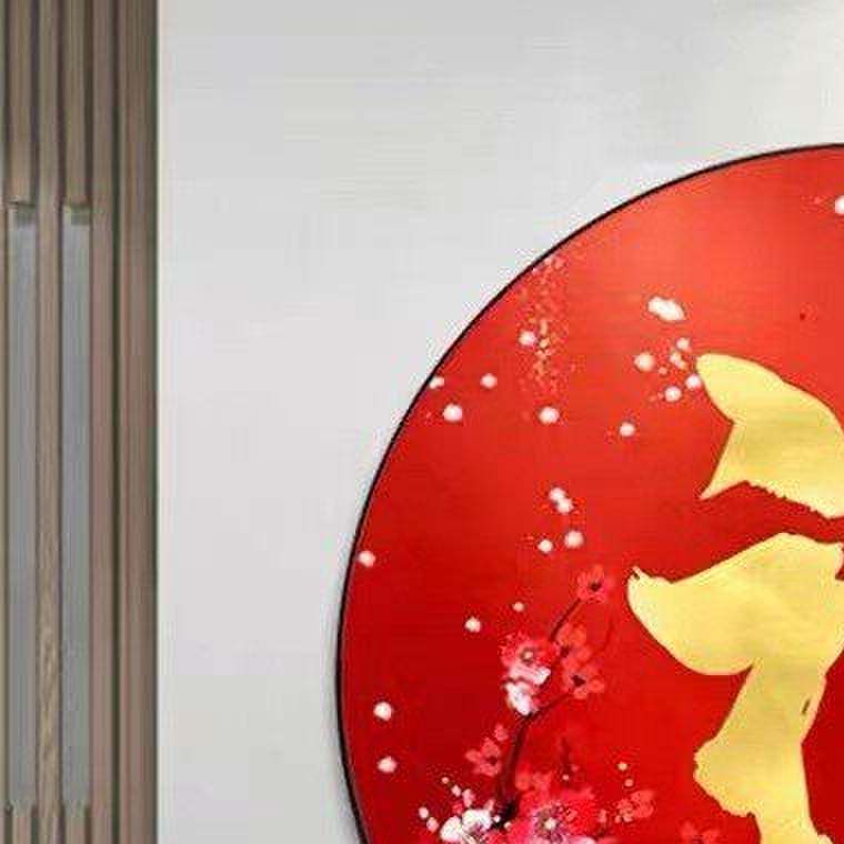 人绣十字绣成品，万事如意，梅花福字，全家福，新客厅圆框画