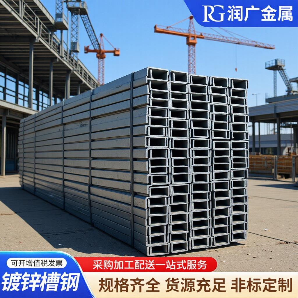 现货供应镀锌槽钢规格齐全建筑幕墙锌层厚品质可靠量大价现货