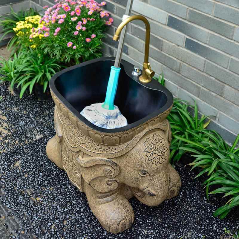 落地式洗手池别墅院子室外洗墩布新品庭院户外拖把池家用阳台