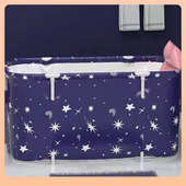 ¢厂家直供长方形折叠浴缸浴桶成人全身泡澡桶儿童洗澡盆大人洗