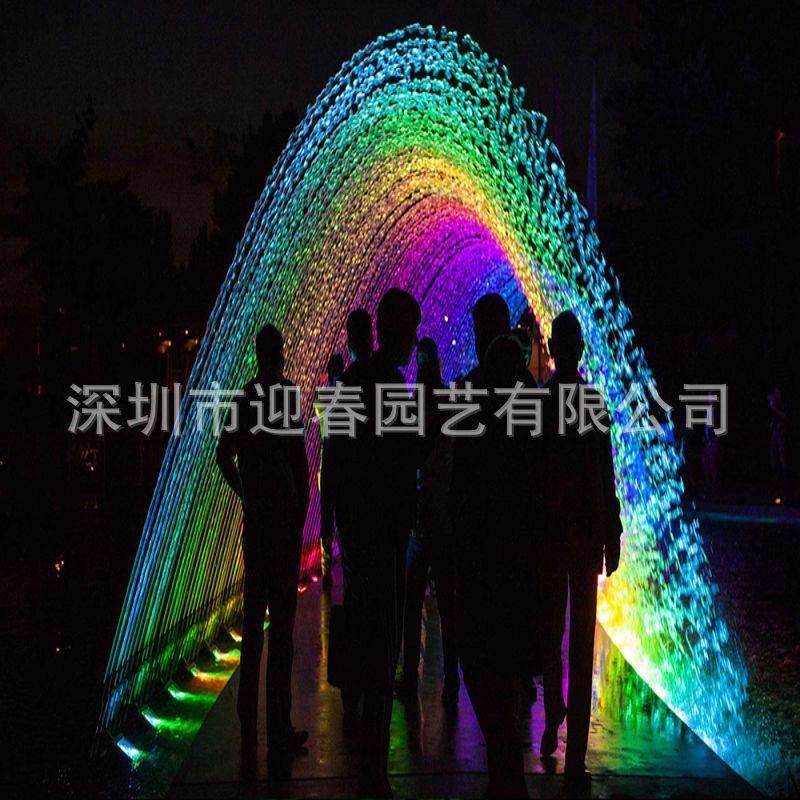 大型波光泉光亮跳泉景观设计景观工程安装公司不锈钢喷头