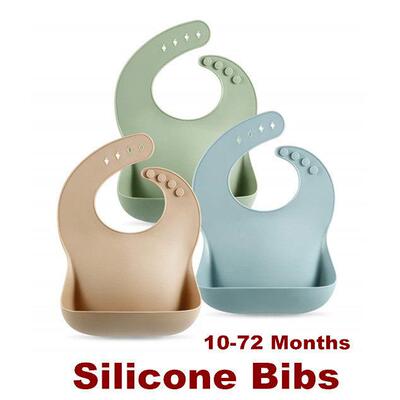 Silicone Baby Bibs Toddler Feeding Bibs Waterproof