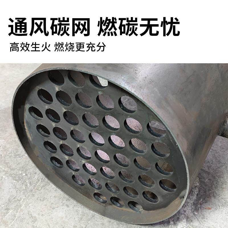 木炭引火桶点碳桶备QMX长炭竹炭引燃桶烧烤炉引碳厚桶商耐烧加生